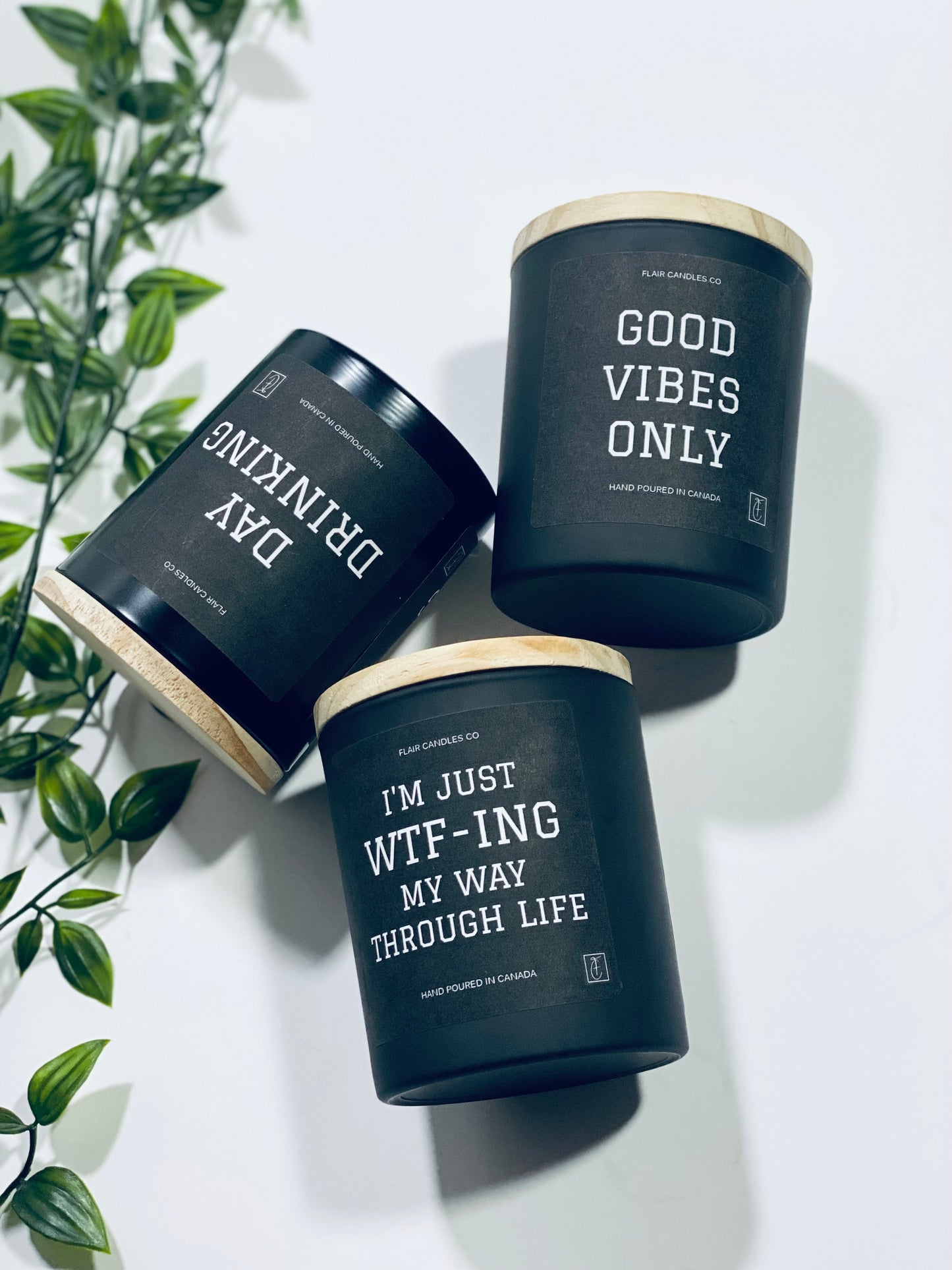 3 Quote Collection Candles + Wick Trimmer Bundle
