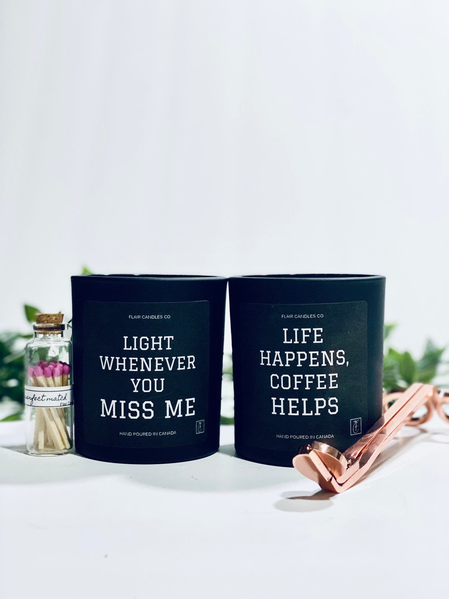 3 Quote Collection Candles + Wick Trimmer Bundle